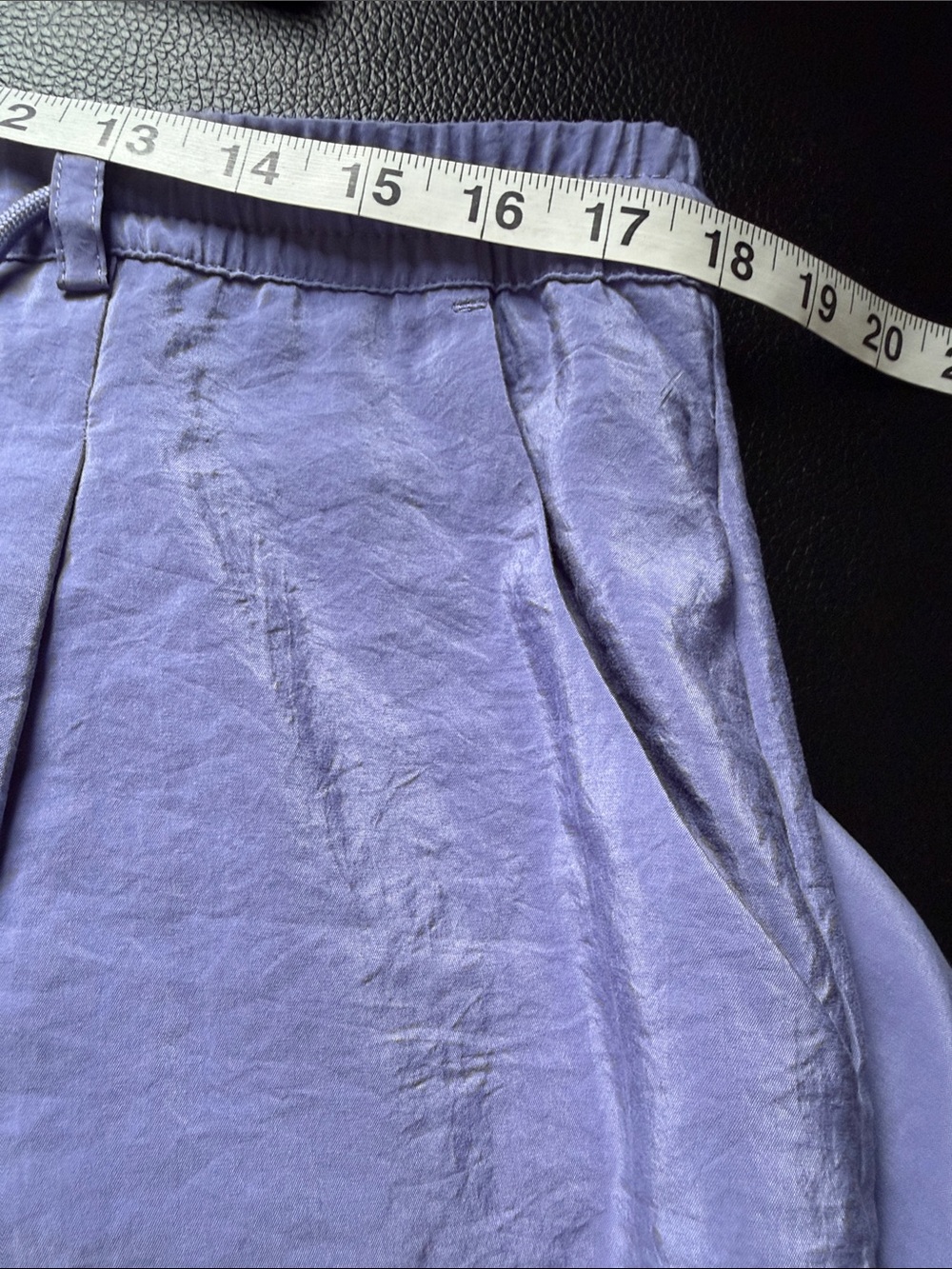Anthropologie Maeve Seamed Wide Leg Track Pants Purple Pockets Sz XL - Picture 4 of 12